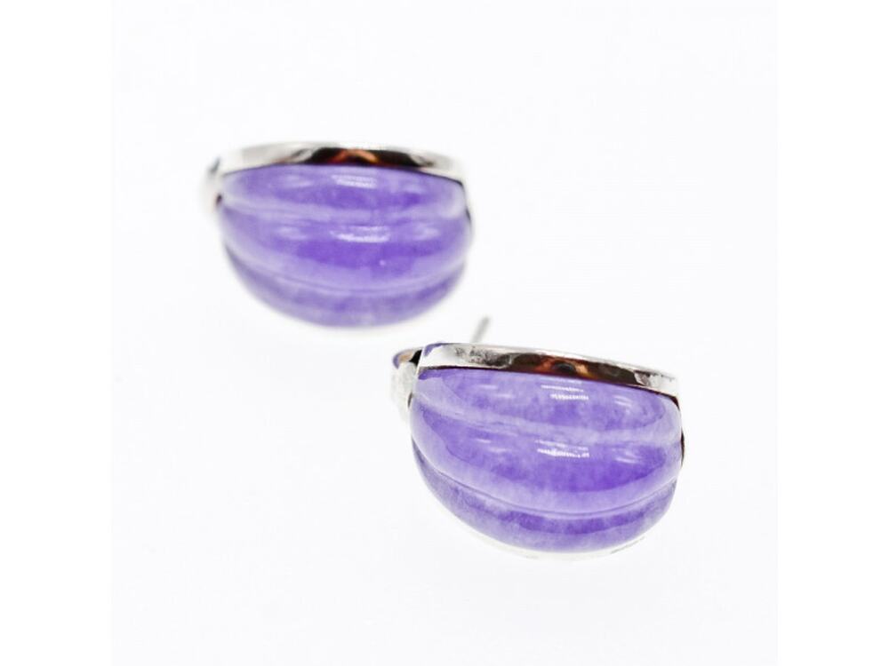 925 Sterling Silver Agate Stud Earrings